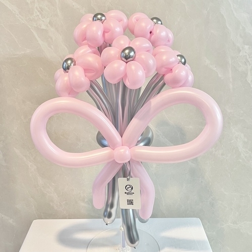 pink×silver balloon bouquet[1]