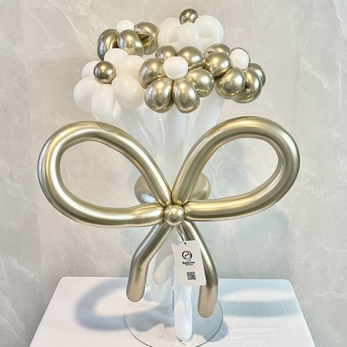white×gold balloon bouque