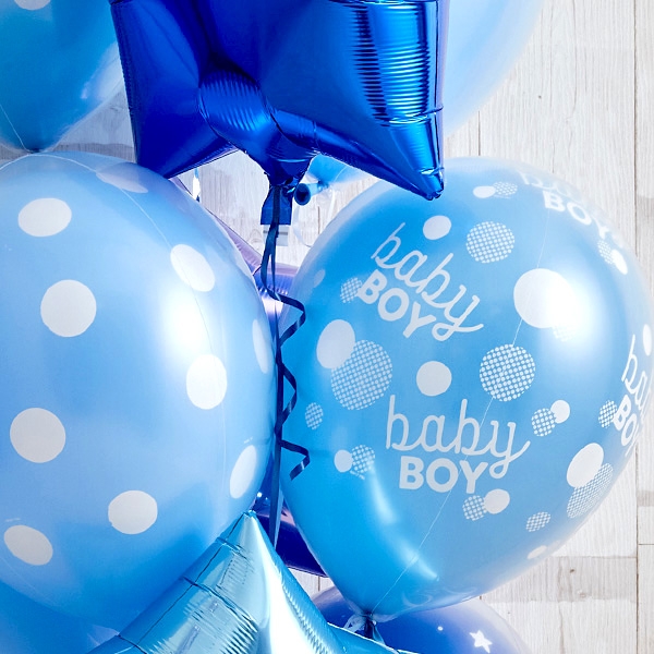 男の子ベビーに！Blue Dot Baby Shower[4]