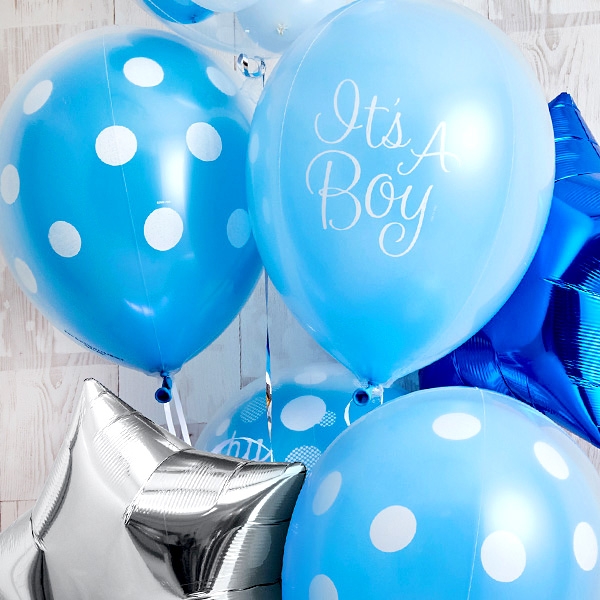 男の子ベビーに！Blue Dot Baby Shower[7]