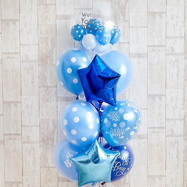 男の子ベビーに！Blue Dot Baby Shower[9]