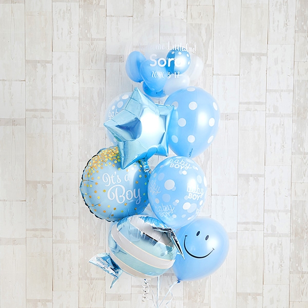 Happy Blue Smile Baby Shower