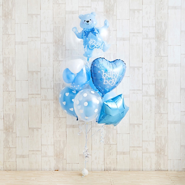 Floting Bear Blue Baby Shower[2]