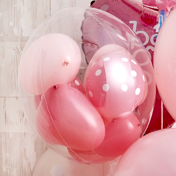 Floting Bear Pink Baby Shower[3]