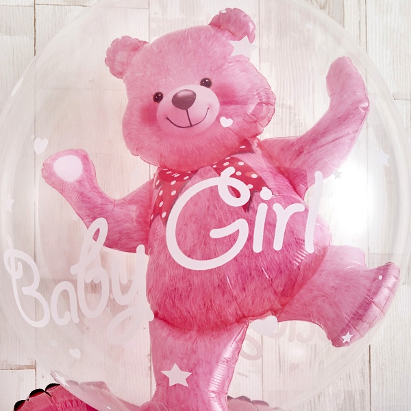 Floting Bear Pink Baby Shower[4]