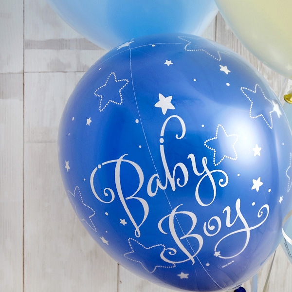 BABYバルーンでお祝いするBlue Baby Shower[4]