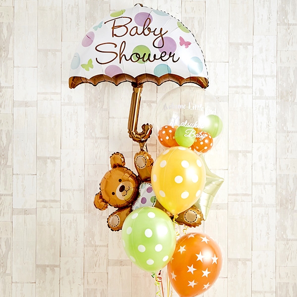 キュートなテディベアーがひょっこり顔を出すBaby Shower[9]