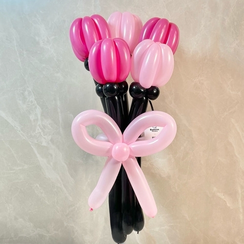 black×pink balloon bouquet[1]